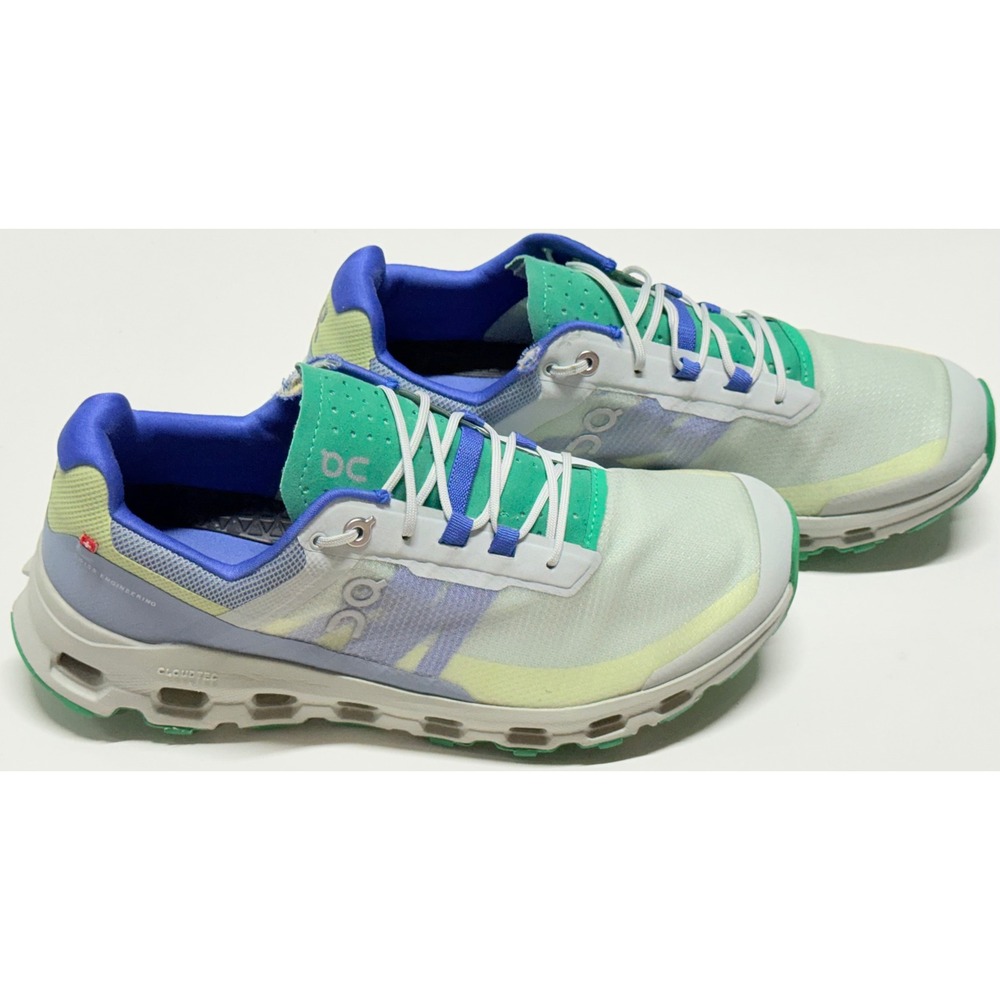 On Cloudvista Trail Running Shoes Mens 8 Frost Ink Green Blue 64.98273